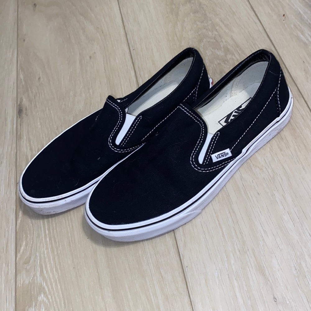 Black Slip On Vans